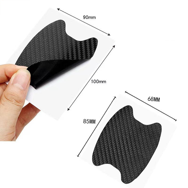 Carbon fiber handle sticker car door bowl sticker scratch car sticker handle protective film 400