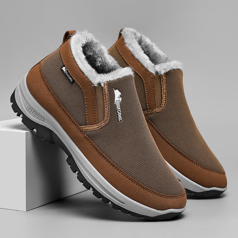 Outdoor men's cotton shoes spring new style for middle-aged and elderly leisure sports 052