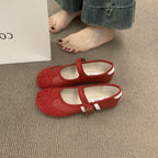 High end design niche Mary Jane split toe women's shoes 117