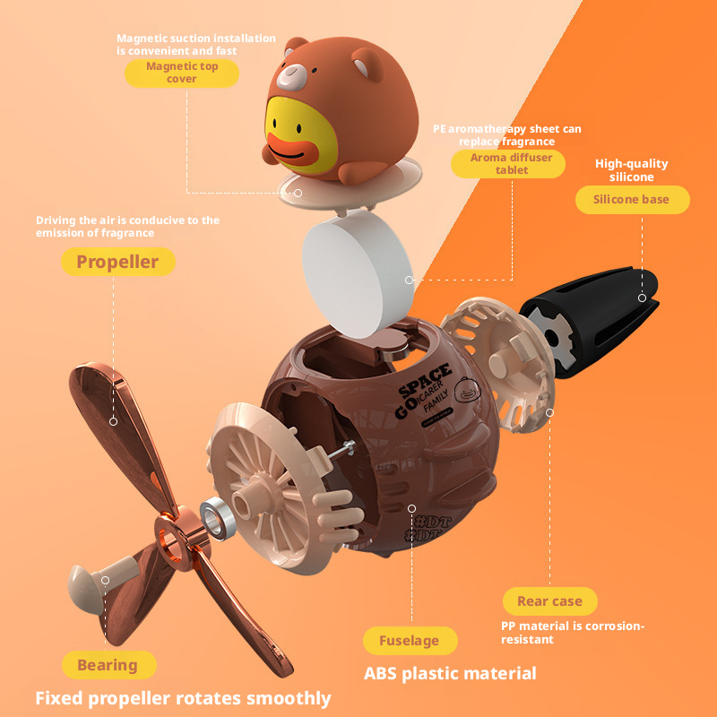 Air outlet car fragrance cartoon cute car perfume perfume car supplies 396