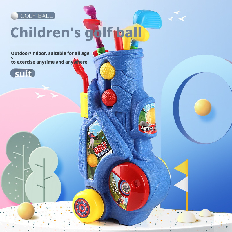 Children's golf toy boys' telescopic suitcase 231