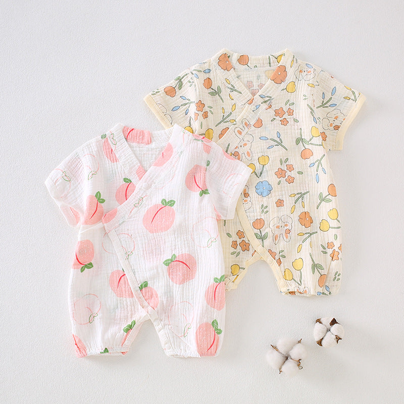 Baby clothes summer thin short sleeved jumpsuit 068