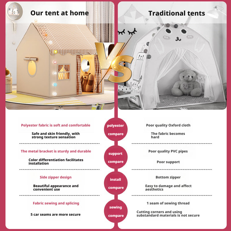 Children's Tent Indoor Girl Boy Castle Small House Toy House 207