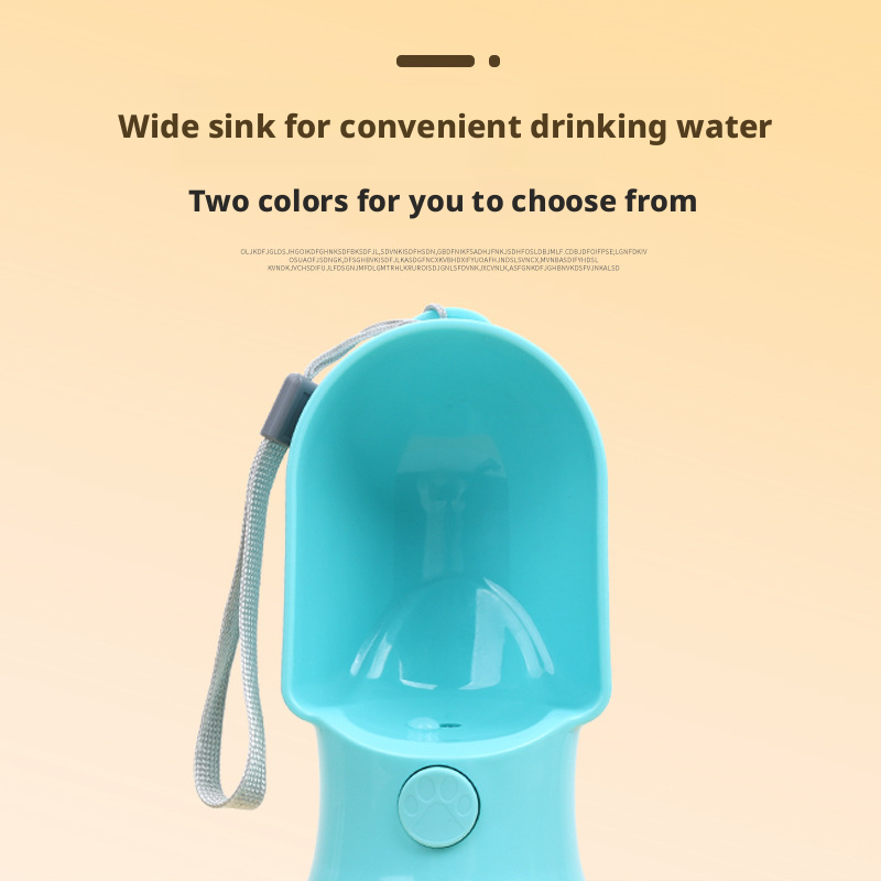 Dog water bottle, outdoor water cup, dog walking water bottle, portable dog companion cup 329
