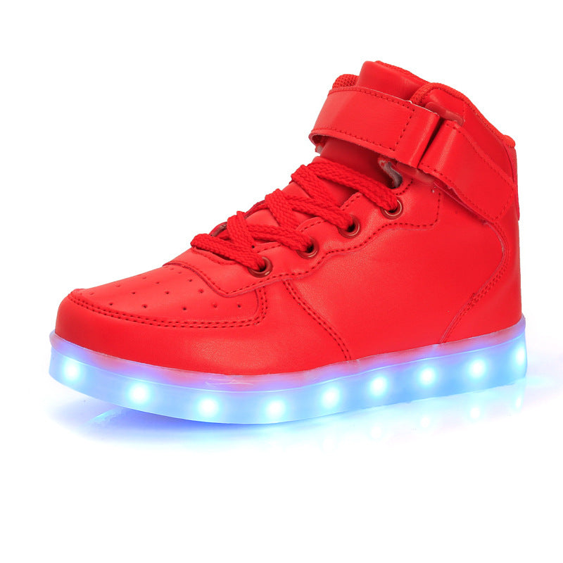 USB Charging LED Light Shoes High-Top 097