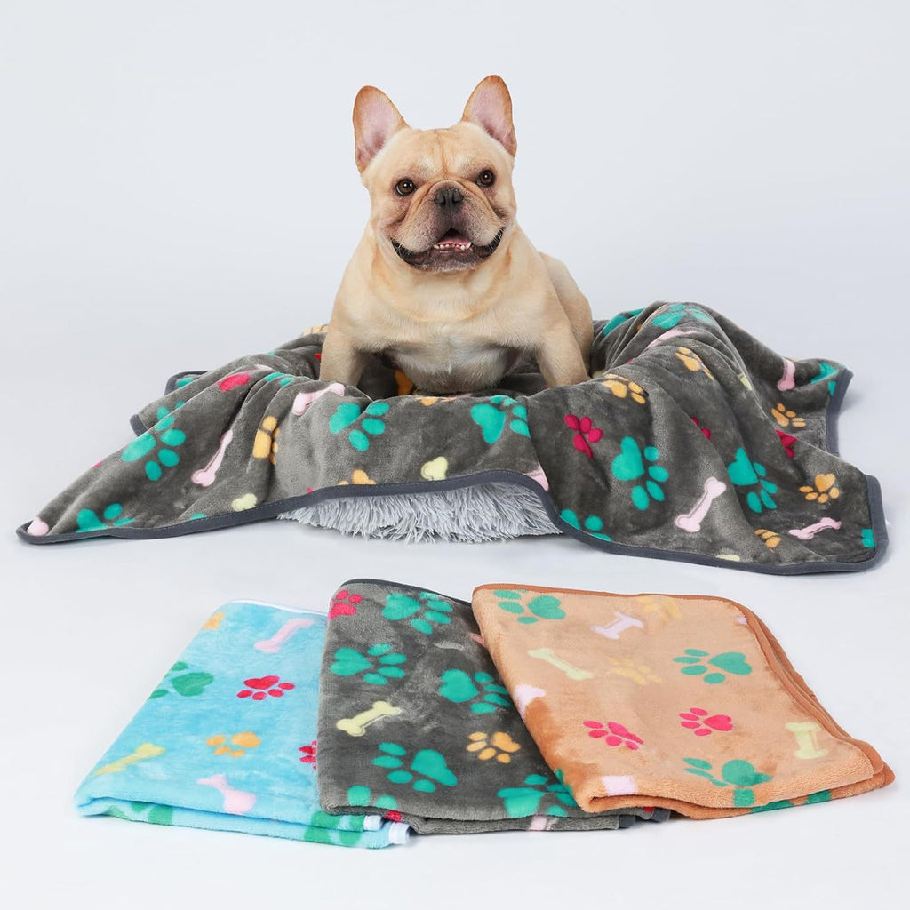 Pet blanket flannel coral fleece dog cat paw pad 308