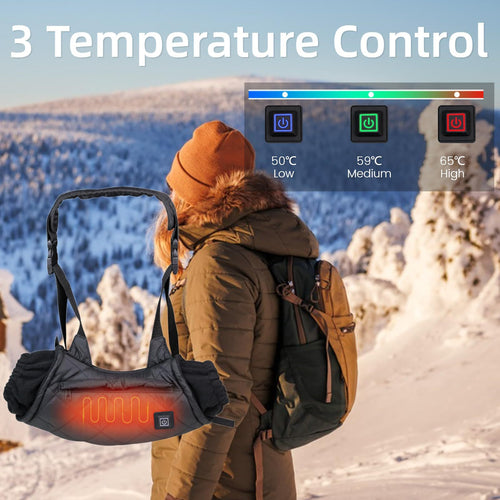 Autumn and winter ice fishing, outdoor camping, heated warm gloves 153