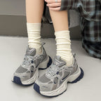 Genuine leather dad shoes with thick soles and internet famous sports and leisure shoes 122