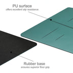 Thickened and widened double-sided non-slip natural rubber PU yoga mat for men and women 017