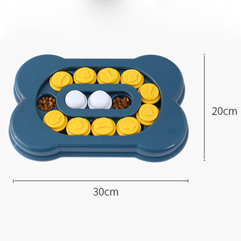 Dog puzzle toy feeder anti choking training bowl slow food bowl 340