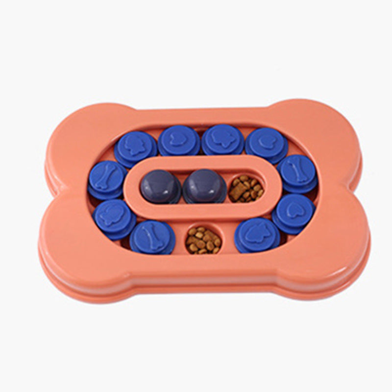 Dog puzzle toy feeder anti choking training bowl slow food bowl 340