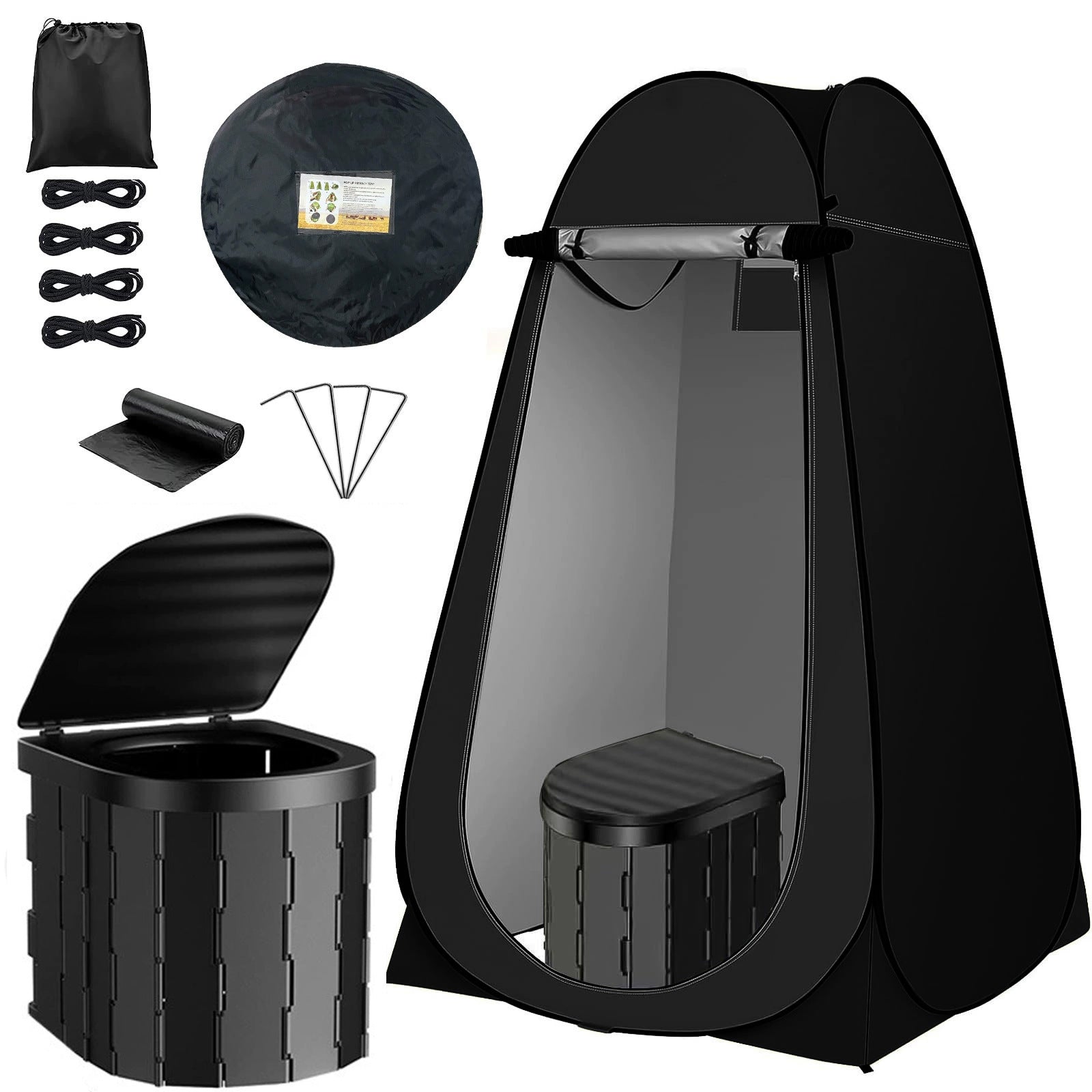 Outdoor shower tent, portable camping toilet, changing room shower 513