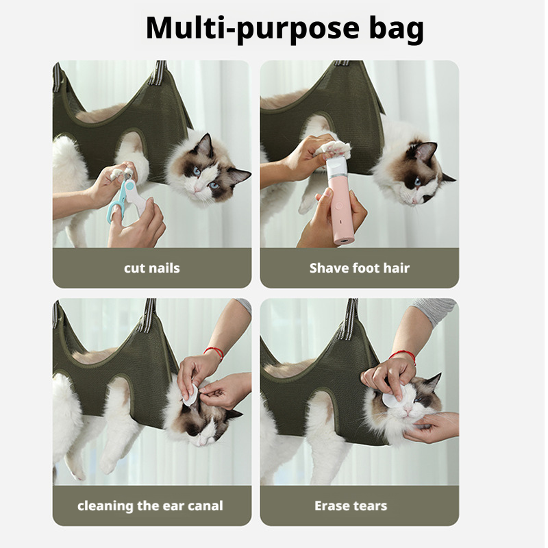Multi-functional Cat Bathing Bag for Kittens - Cat Bathing Tool 032