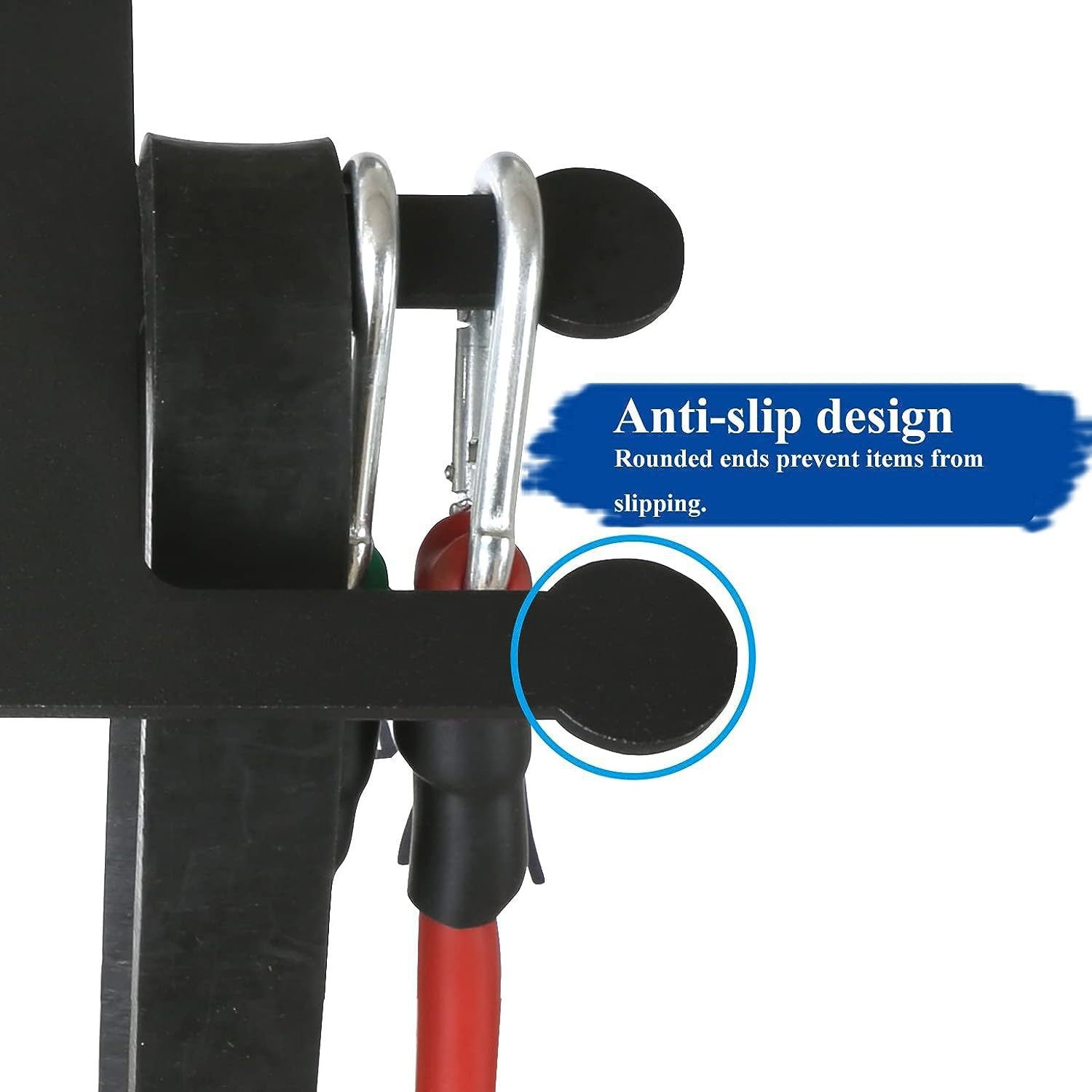 Storage hanger, sports equipment storage rack, resistance strap rack, skipping rope rack 423