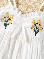 Baby summer clothe embroidered bag fart clothes female baby 070