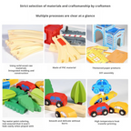 High speed rail wooden track car simulation electric train wooden small train toy package 206