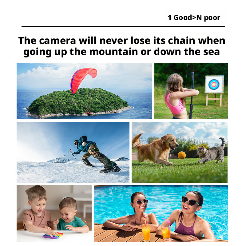 2.7K Ultra Clear Sports Thumb Camera Magnetic Motorcycle Riding Recorder 177