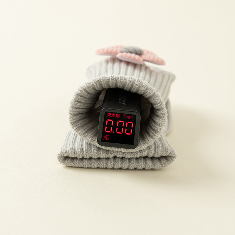 Newborn baby A-type cotton adhesive anti slip cartoon floor socks 075