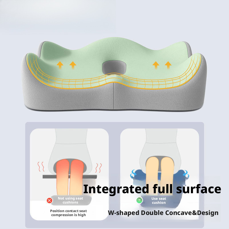 Memory cotton office chair cushion with lumbar support cushion, chair cushion with beautiful buttocks cushion 450