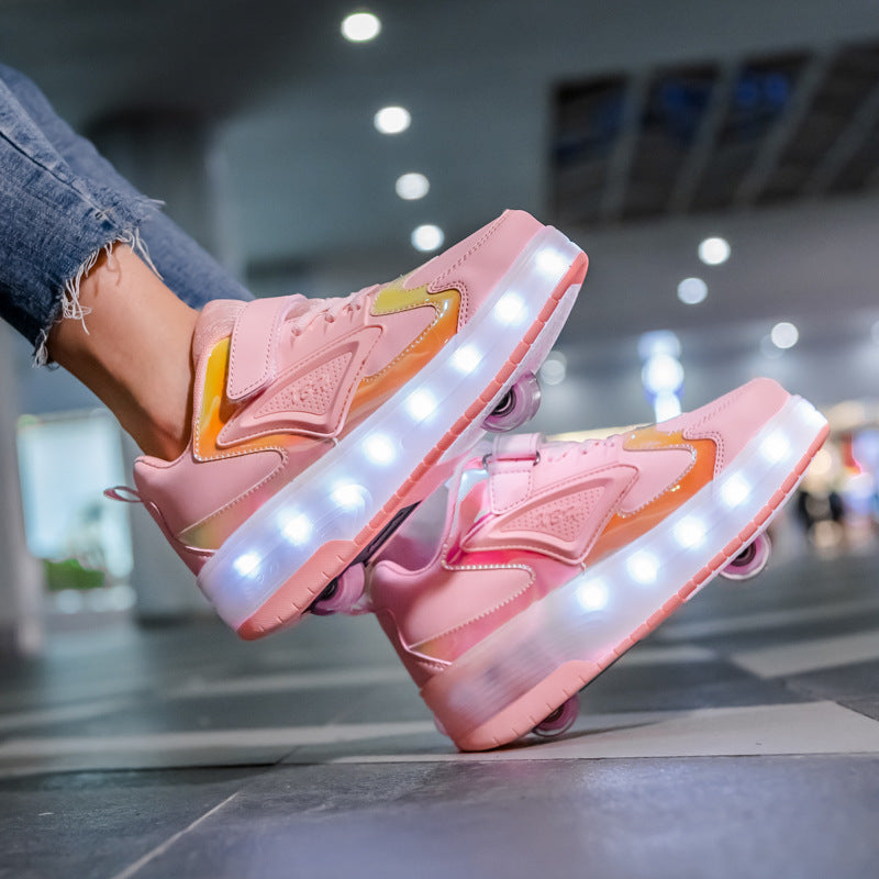 Walking shoes LED children's shoes ultra light automatic luminous shoes 098