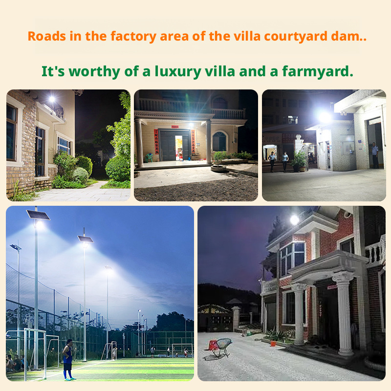 Solar powered floodlights and LED outdoor camping in the courtyard 040