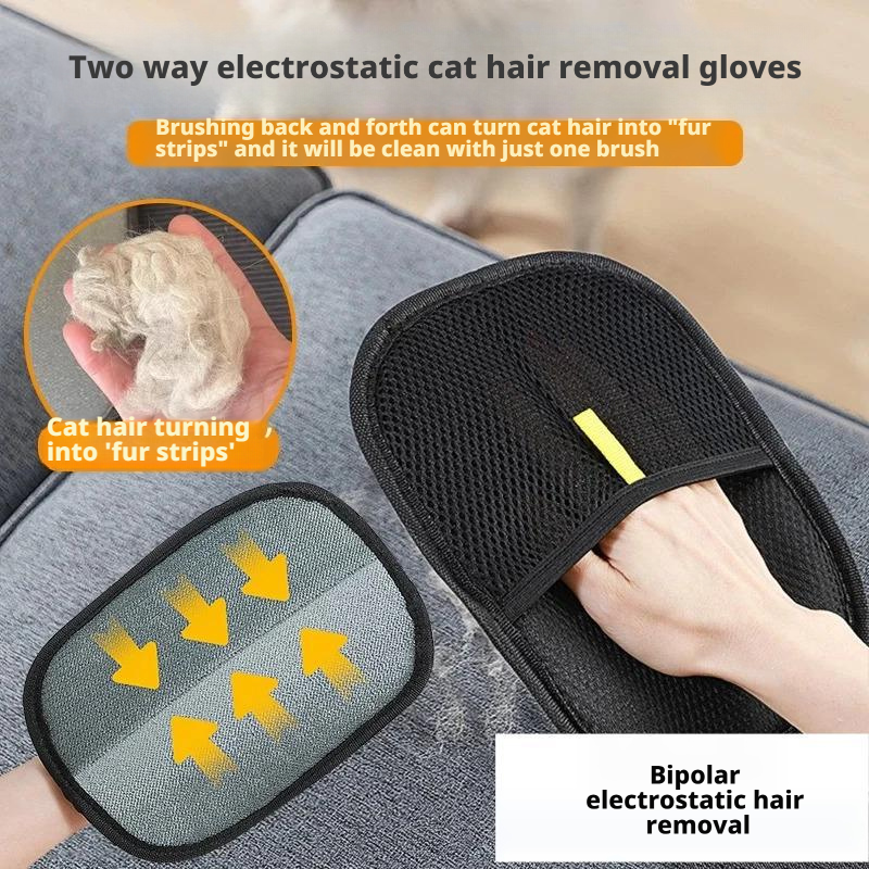 Pet hair cleaner, electrostatic hair removal gloves, dog hair cleaning scraper 324