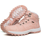 Couple outdoor hiking shoes with plush thick soled sneakers 107