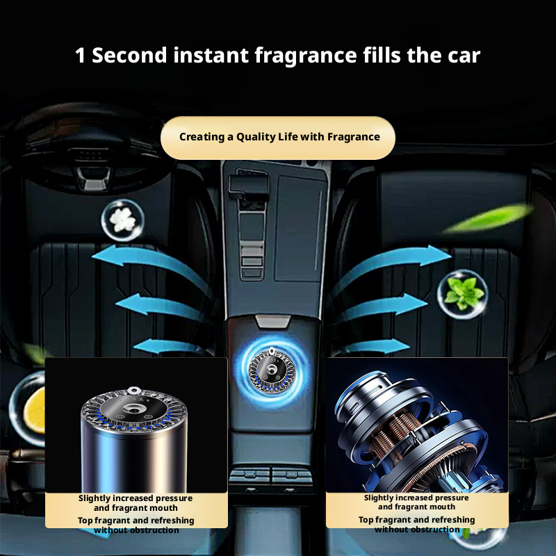 Star Atmosphere Light Aluminum Alloy Body perfume Popular Plant Extract Automatic spray Car Aromatherapy 394