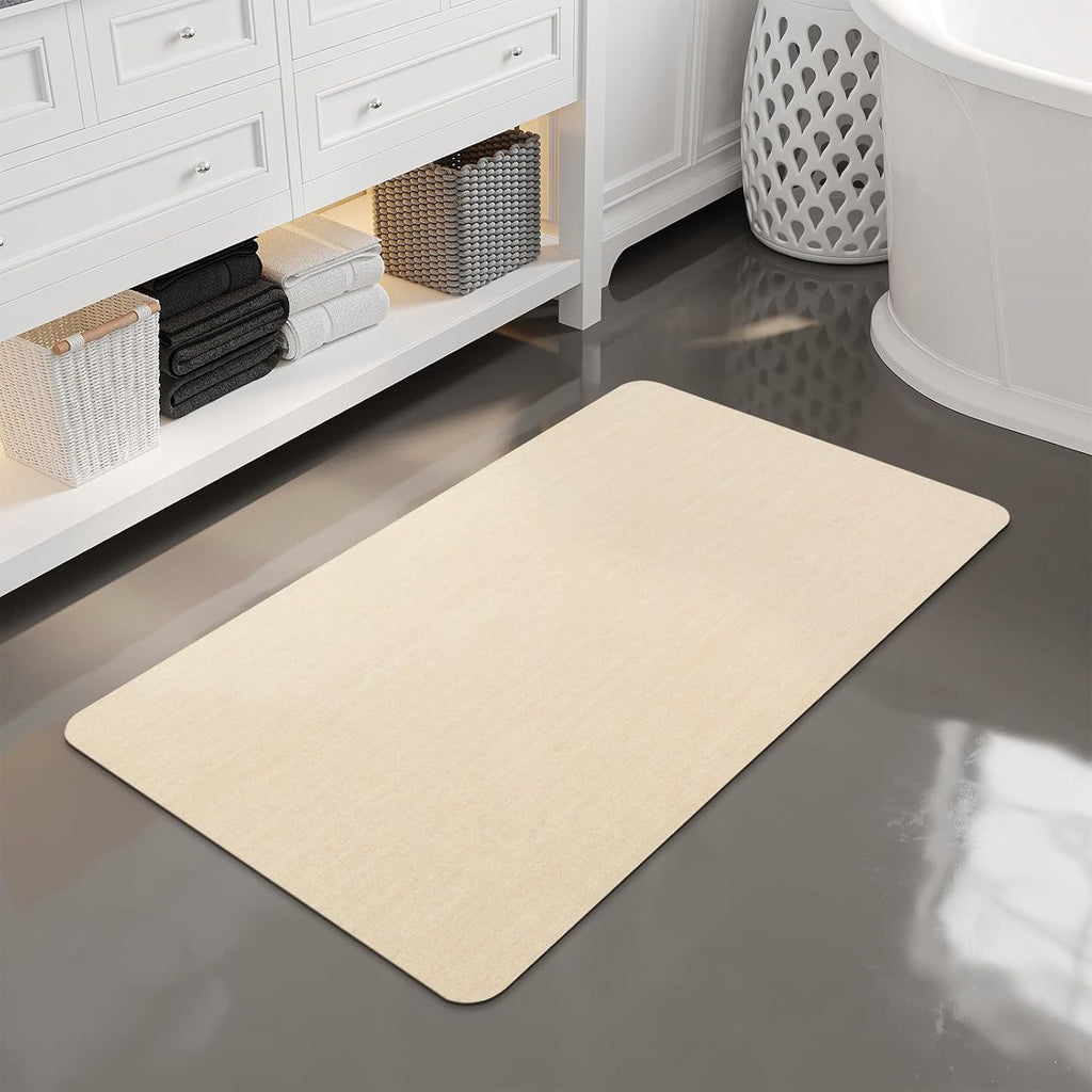 Soft diatomaceous earth absorbent mat  toilet door anti-slip quick-drying mat 018