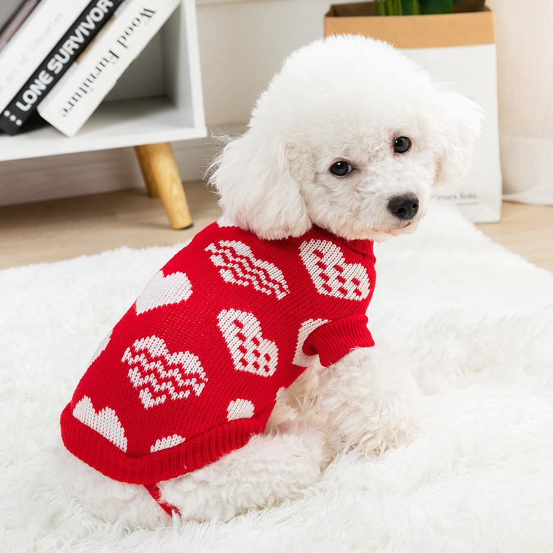 Pet sweaters winter clothing for cats and dogs 087