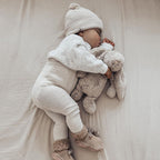 Cotton baby sweater round neck pullover autumn and winter loose knit jacket 210