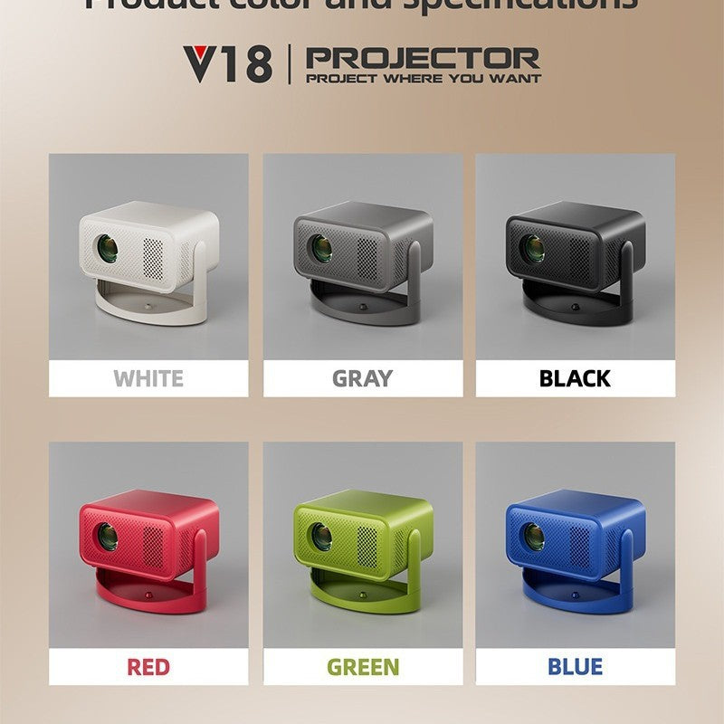 Micro V18 Projector Android System HD Intelligent 4K PTZ Projector 182