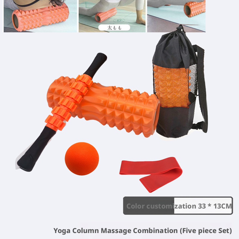 Foam axis mace yoga column set foam roller massager muscle relaxation massage stick 440