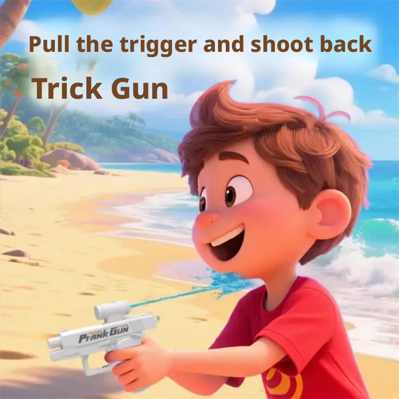 Double headed water gun prank double-sided water gun reverse creative water gun 214