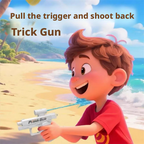 Double headed water gun prank double-sided water gun reverse creative water gun 214