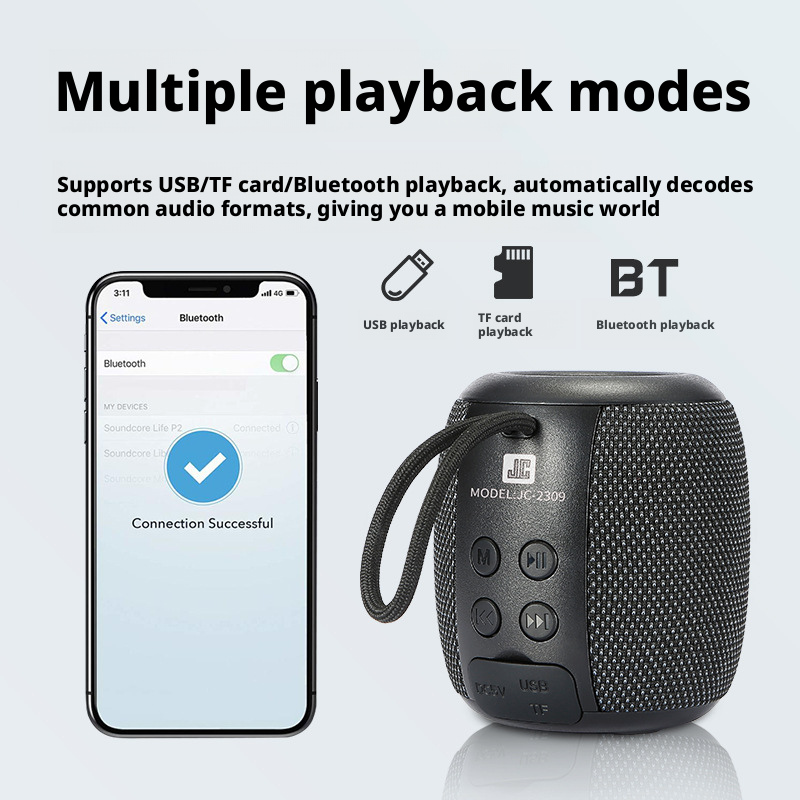 Ultra long endurance outdoor portable small subwoofer Bluetooth speaker 180