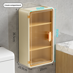 No-drill wall-mounted tissue box transparent and stylish storage rack 026