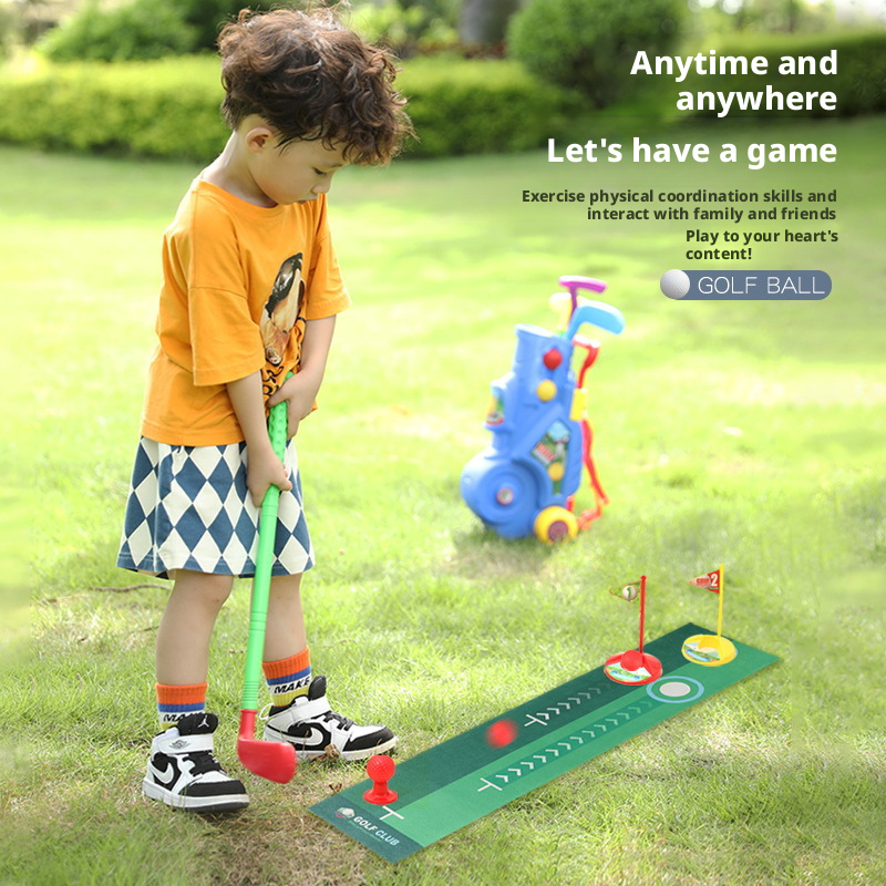 Children's golf toy boys' telescopic suitcase 231