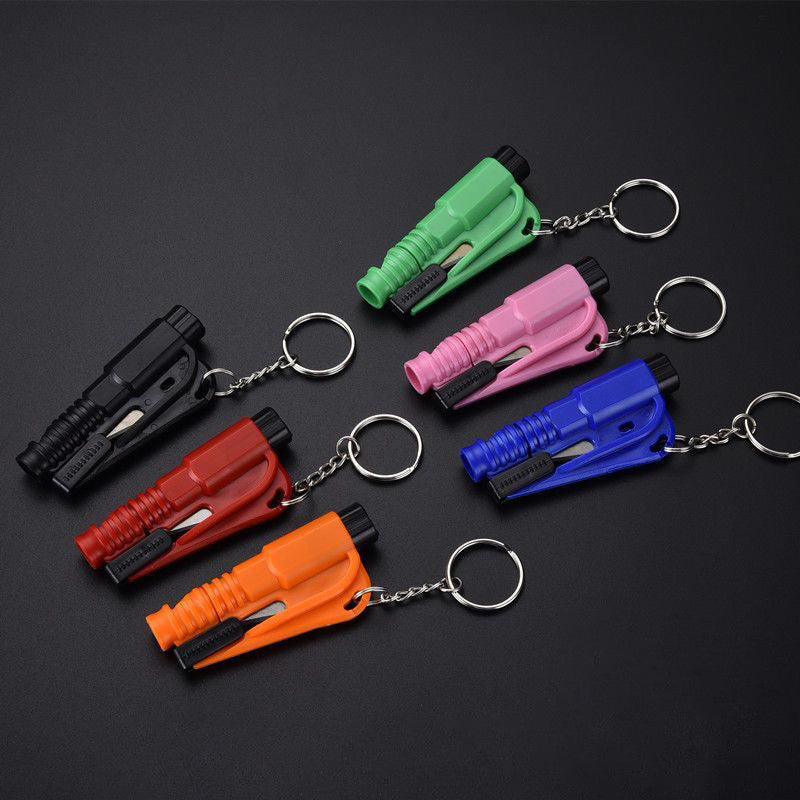 Car Safety Hammer Mini Window Breaker 3-in-1 Second Glass Shatter Multifunctional Escape Hammer 374