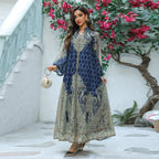 Muslim women's Abaya robe embroidered dress 088