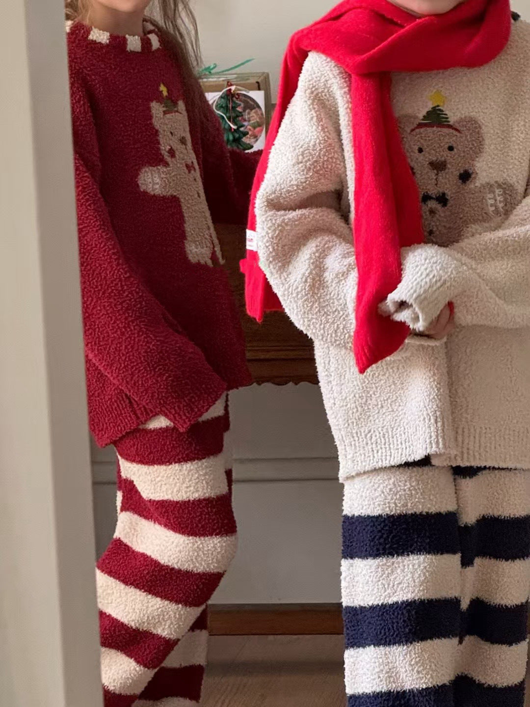 Autumn and Winter Thick Children's Home Clothing Set 209