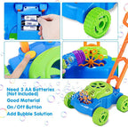 Hand pushed Bubble Machine, Electric Bubble Blowing Weeding Machine Toy 233