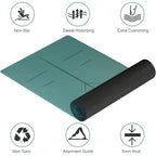 Thickened and widened double-sided non-slip natural rubber PU yoga mat for men and women 017