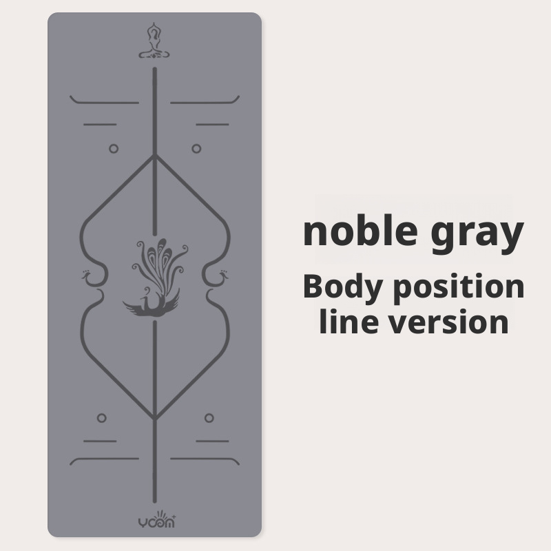 Thickened and widened double-sided non-slip natural rubber PU yoga mat for men and women 017