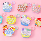 Mini handheld game console with cartoon graphics whack-a-mole 028