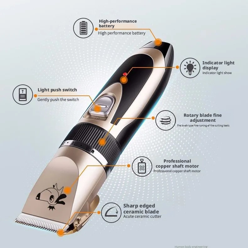 Pet Store Shaving Cat and Dog Products Shaver Automatic Electric Push Trimmer 318