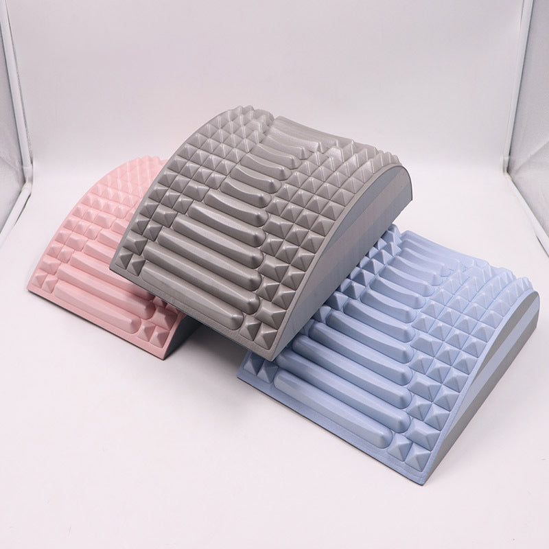 Color-blocked lumbar stretching and back massager, AB pad for spinal correction and lumbar relaxation 447