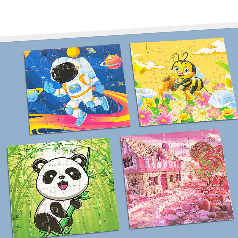 Cartoon Boxed Puzzle Set for Children Animal Cartoon Educational Flat Puzzle Set 030