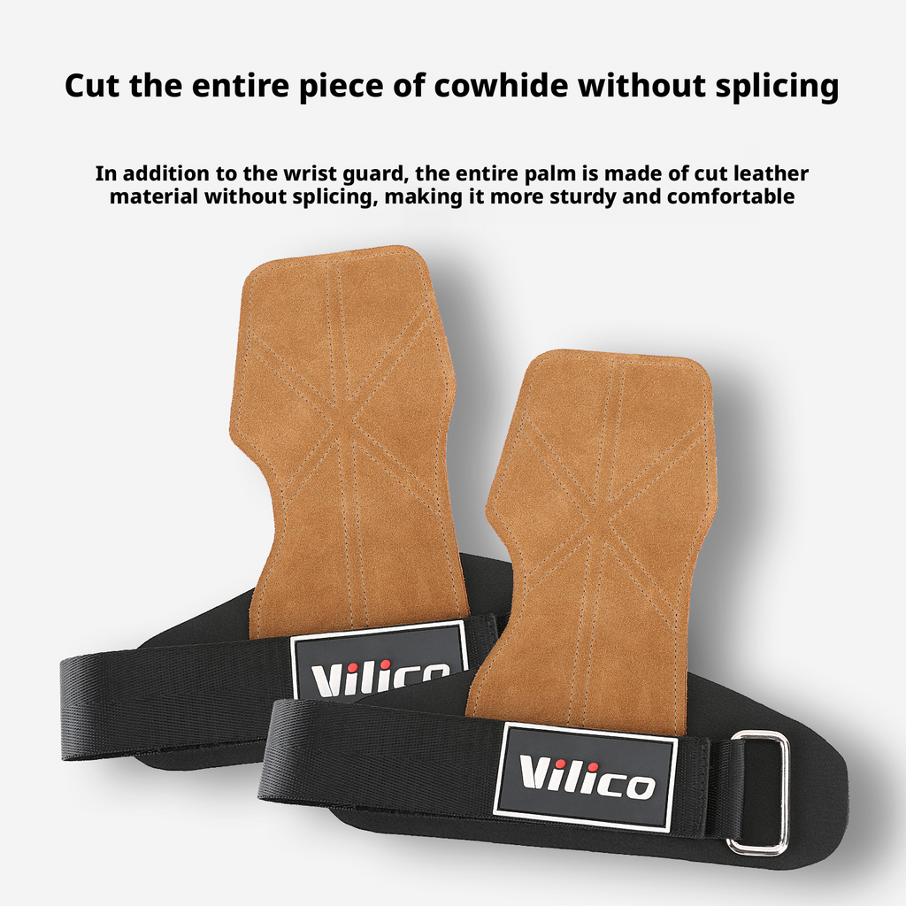Sports, fitness, anti slip, palm protection, anti cocoon, pull up, male weightlifting, hard pull cowhide, four finger palm protection 407