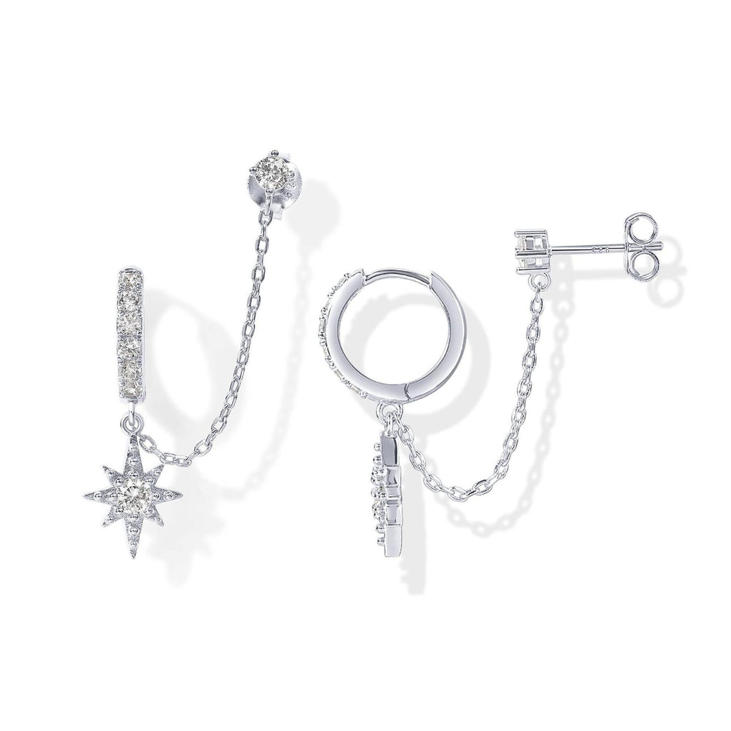 Diamond studded earrings, ins tassel earrings, ear rings, ear buckles, women's trendy earrings 294